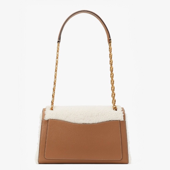 ♠️Kate Spade Gramercy Shearling Medium Convertible Flap Shoulder Bag NWT - Picture 4 of 9